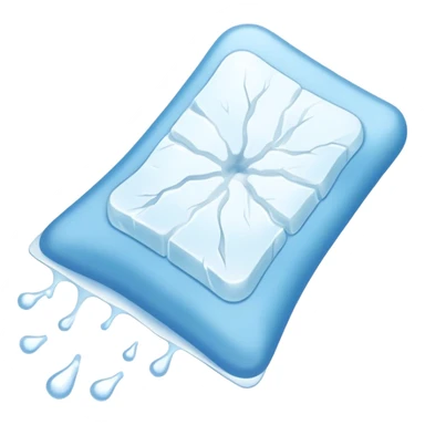 Ice pack on injured tendon sticker