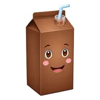 chocolate milk carton  sticker