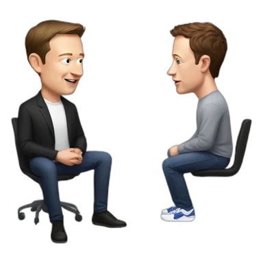 elon musk versus mark zuckerberg sticker