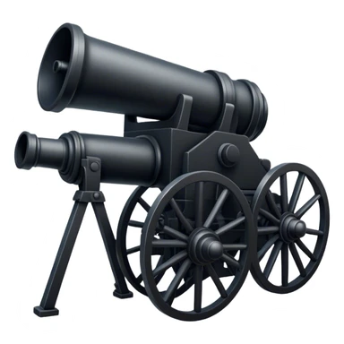 Big black war-canon sticker