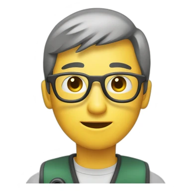 PERSONA BUSCANDO ALGO CON UNA LUPA sticker