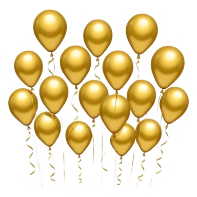 20 number in gold balloons sticker
