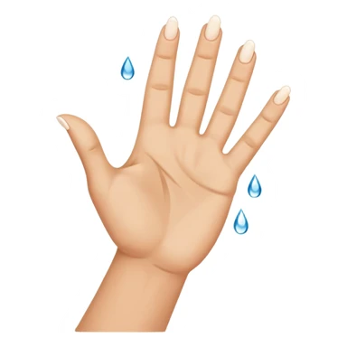 Victory hand with tears of joy  sticker