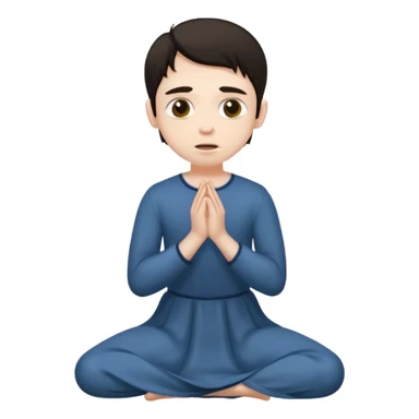 Submissive man on knees wearing female clothes dark hair begging sticker