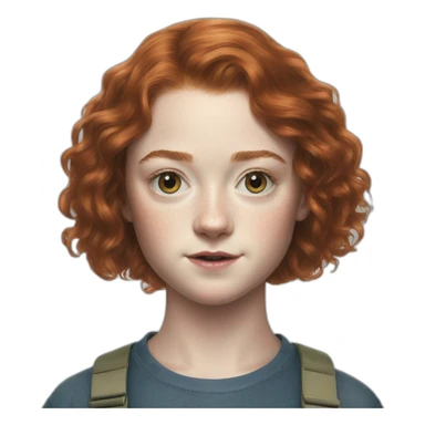 Sadie Sink un stranger things sticker