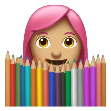 3 colored pencils sticker