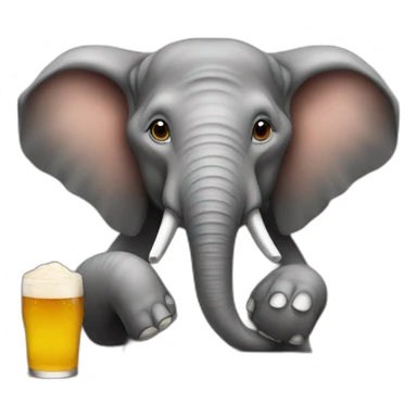 elephant-in-a-bar sticker
