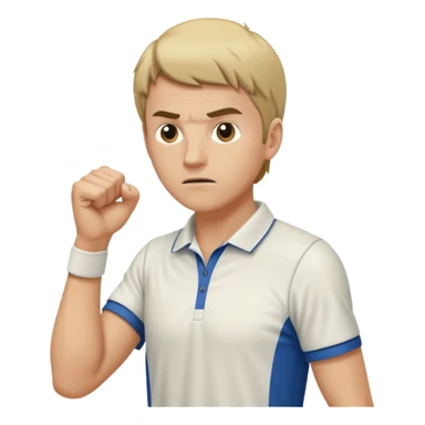 Tennis player let’s go fist sticker