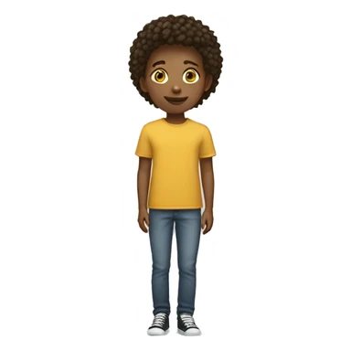 Full length white teenager sticker