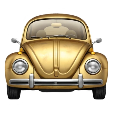 1972  C-3PO style Volkswagen bug tarnished from space sticker