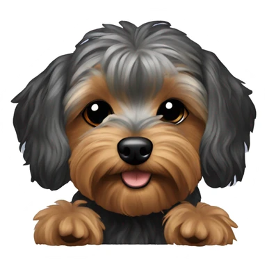 Yorkiepoo dog sticker