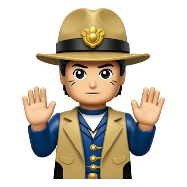 Jotaro Kujo as lego minifigure sticker