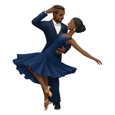 Navy blue tango sticker