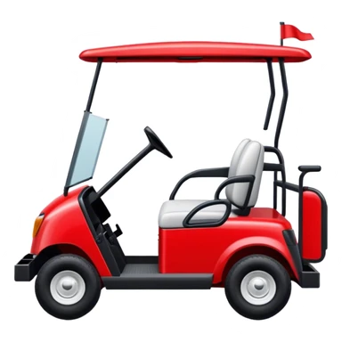 red golf cart sticker