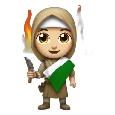 Palestine set Israel on fire sticker