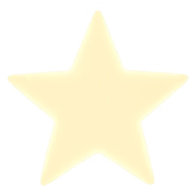 star with a soft glow sticker