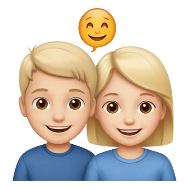 Two little children younger sticker