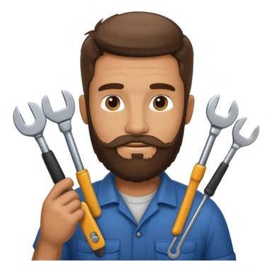 locksmith bearded sticker