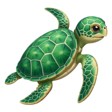 Baby sea turtle sticker