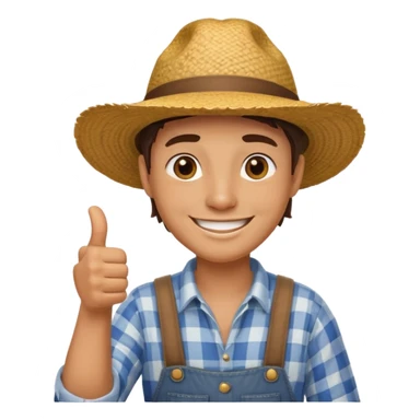 papa le gusta la iidea granjero  con puño de like sticker