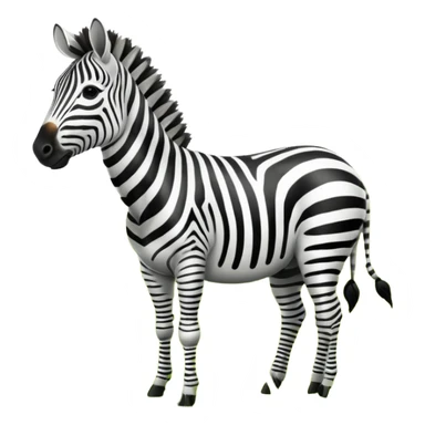 zebra grazing sticker