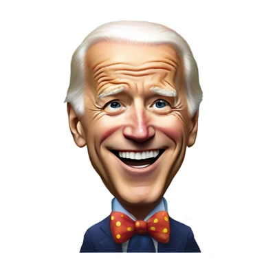 Biden having fun at a clown party sticker