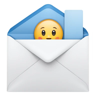 card with envelope sticker