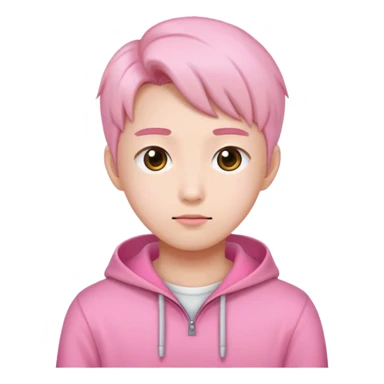 Wonyong wearing pink clothes sticker