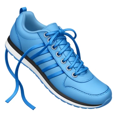 make an emoji of blue shoe laces only- they should be long and stringy sticker