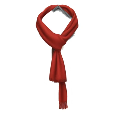 the house is wrapped in a large red scarf sticker