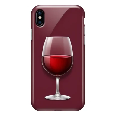Corazon color vino iphone sticker