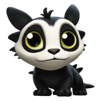 krokmou from film "How to Train Your Dragon" sticker