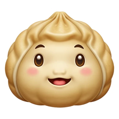 Dumpling with drool face sticker