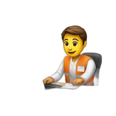 volunteer helping in office sticker