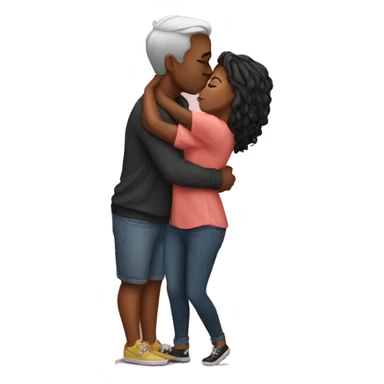 Kiss with my love sticker