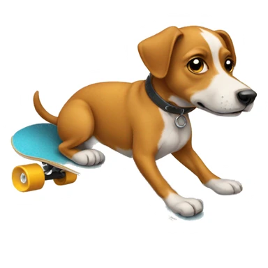 Dog on a skateboard  sticker