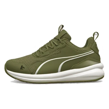 softfoam+ olive green puma shoes sticker