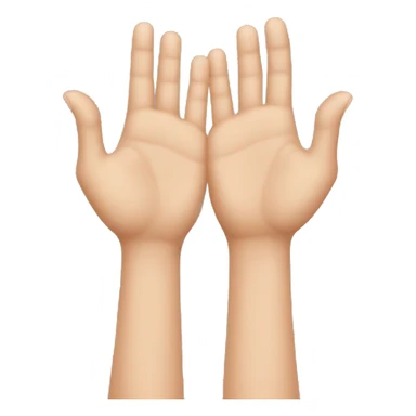 two hand forming heart with fingers sticker