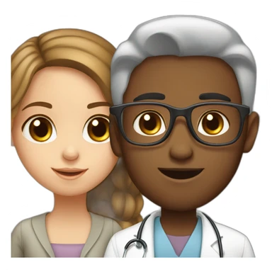 Jewish girl friendship with ophthalmologist Arabic boy sticker