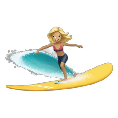 Surfeuse sticker