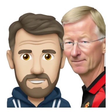 Erik ten hag being sacked by Alex Ferguson sticker