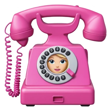 Barbie phone sticker