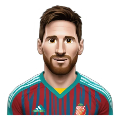 Messi avec la tenu du maroc sticker