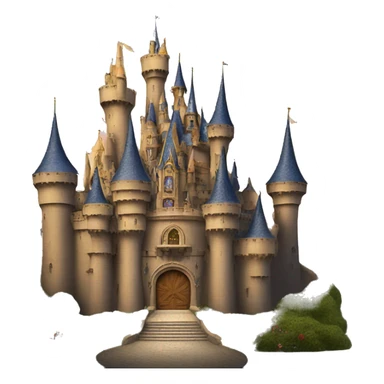 Beauty and the beast castle sticker