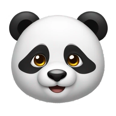 Generate a cute panda sticker