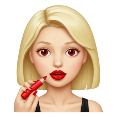 Unos labios mordiendo un dedo sticker