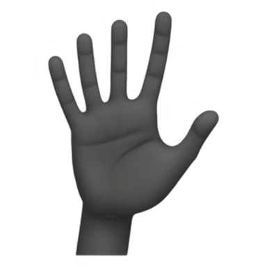 Mano con dedo pulgar hacia arriba sticker