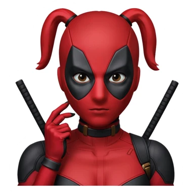 female deadpool from Deadpool & Wolverine movie sticker