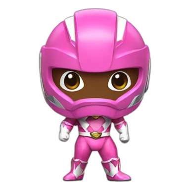 male pink power ranger sticker