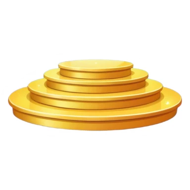 A spotlight-lit platform with glittery floor decorations. sticker